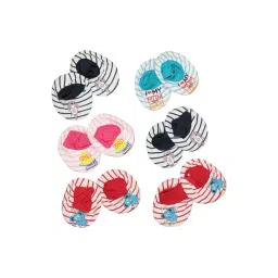 Bodycare Kids Off White Printed Booties (Pack Of 6)-picture-17