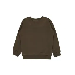 Bodycare Kids Olive Printed Full Sleeves Sweatshirt image 2