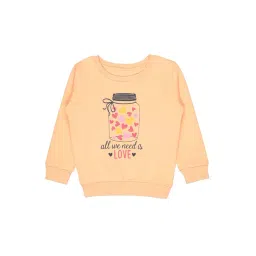 Bodycare Kids Peach Printed Full Sleeves Sweatshirt-picture-43