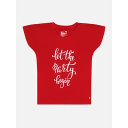 Bodycare Kids Red Cotton Printed T-Shirt-picture-40