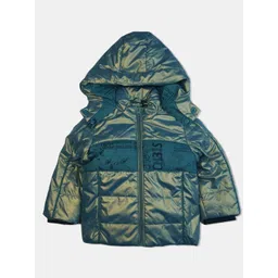 Bodycare Kids Typography Printed Long Sleeves Hooded Puffer Jacket-picture-58