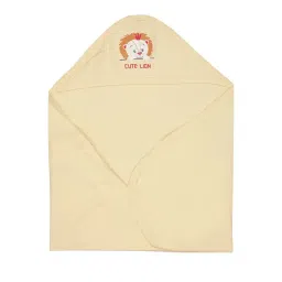 Bodycare Kids Yellow Solid Hooded Wrapper-picture-21
