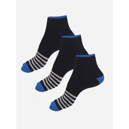 Bodycare Men Pack Of 3 Cotton Ankle-Length Socks-picture-14