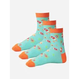 Bodycare Men Pack Of 3 Patterned Ankle-Length Socks-picture-35