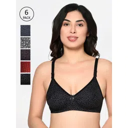 Bodycare Multicoloured Pack of 6 Non-Wired Non Padded Everyday Bra 1571Multicolor-6PCS-picture-23