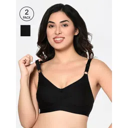 Bodycare Pack Of 2 Solid Non-Wired Non Padded Everyday Bra 6581B-picture-23