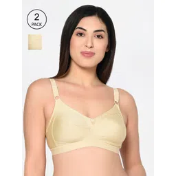 Bodycare Pack Of 2 Solid Non-Wired Non Padded Everyday Bra 6581S-picture-21
