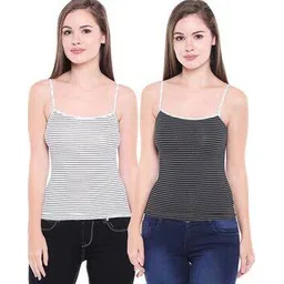 bodycare Pack of 2 Striped Camisoles-picture-27