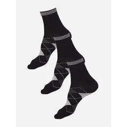 Bodycare Pack Of 3 Colorblocked Cotton Ankle-Length Socks-picture-15