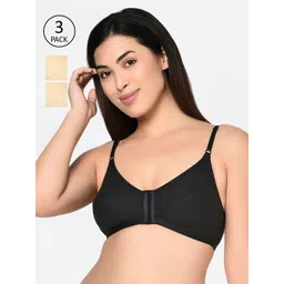 Bodycare Pack Of 3 Solid Non-Wired Non Padded Everyday Bra 1568SBS-picture-39