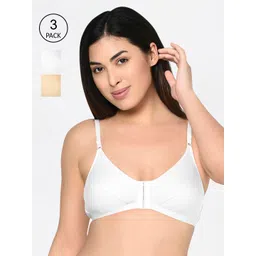 Bodycare Pack Of 3 Solid Non-Wired Non Padded Everyday Bra-picture-18