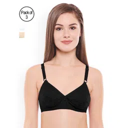Bodycare Pack of 3 Solid Non-Wired Non Padded Everyday Bra EN5524BSW-picture-11