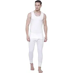 bodycare Solid Men's Sleeveless Slim Fit Thermal Top (White) 90 Cm., Large-picture-10