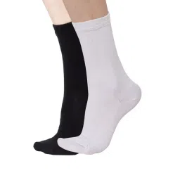 Bodycare White & Black Regular Fit Socks - Pack of 2-picture-44