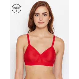 Bodycare Women Pack of 3 Red T-shirt Bra 5589RE-picture-20