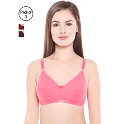 Bodycare Women Pack of 3 Self Design Everyday Bra E1517COMHWI-picture-22