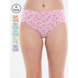 Bodycare Women Pack Of 6 Assorted Printed Hipster Briefs 3600D-6PCS-picture-37