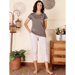 Bodycare Women Printed Pure Cotton Night suit-picture-23