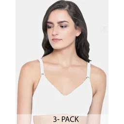 Bodycare Women Solid Non Padded Full Coverage  3 Pcs Cotton Everyday Bra-picture-35