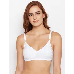 Bodycare Women White Solid Everyday Bra 6578W-picture-18