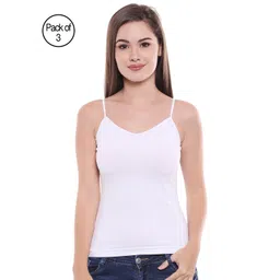 Bodycare Women White Solid Pack of 3 Camisoles E24WWW-picture-17