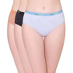bodycare Womens Combed Cotton Assorted Solid High Cut Briefs-Pack of 3-picture-14