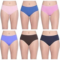 bodycare Women's Cotton Classic Panties Pack of 6 (E26CD, Pink, Wine, Dark Blue, Light Blue, Light Pink, Dark Pink, 2XL)-picture-38