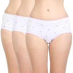 bodycare Women's Cotton Printed Brief(21000) Pack of 3-picture-30