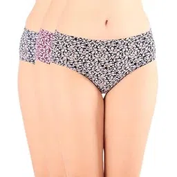 bodycare Women’s Premium Cotton Briefs, Assorted Floral Print, Mid-Rise Inner Elastic Waistband – Pack of Comfort Wear 5430 (Pack of 3)-picture-18