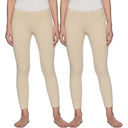 bodycare insider Gold Skin Women's Premium Lower/Trouser/Bottom Thermal - Pack of 2 (B502-95cm)-picture-36