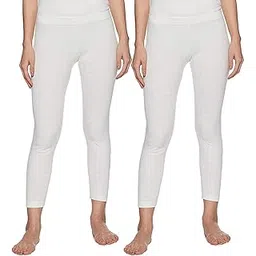 bodycare insider Gold White Women's Premium Lower/Trouser/Bottom Thermal - Pack of 2 (B502-110cm)-picture-30