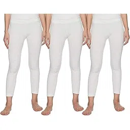 bodycare insider Gold White Women's Premium Lower/Trouser/Bottom Thermal - Pack of 3 (B502-80cm)-picture-28
