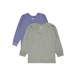 BODYCARE INSIDER Infants Pack Of 2 Ribbed Round Neck Thermal Tops-picture-38