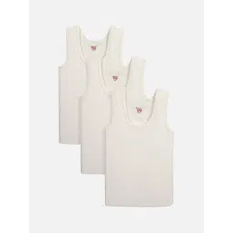 BODYCARE INSIDER Kids Pack of 3 Off-White Solid Thermal Tops-picture-33