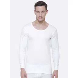 BODYCARE INSIDER Men Self-Striped Knitted Cotton Thermal Tops-picture-36