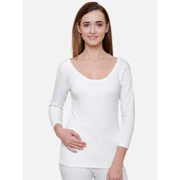 BODYCARE INSIDER Women Off-White Solid Thermal Top-picture-32
