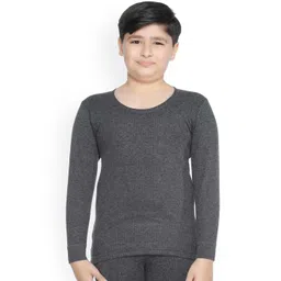 Bodycare Kids Boys Grey Solid Cotton Thermal Tops-picture-25