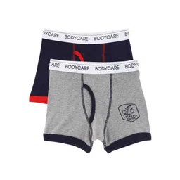 Bodycare Kids Boys Pack Of 2 Grey & Navy Blue Solid Cotton Trunks KGA2066GNV-PK001-picture-30