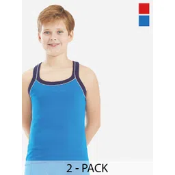 Bodycare Kids Boys Pack Of 2 Soft Breathable Cotton Rib Vests KGA2014RBRD-80-picture-12