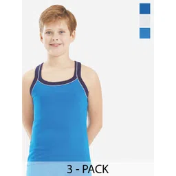 Bodycare Kids Boys Pack Of 2 Soft Breathable Cotton Rib Vests KGA2014RBWH-80-picture-25