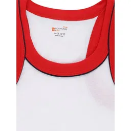 Bodycare Kids Boys Pack Of 2 Soft Breathable Cotton Rib Vests KGA2014RDWH-60 image 2