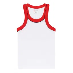 Bodycare Kids Boys Pack Of 2 Soft Breathable Cotton Rib Vests KGA2014RDWH-60 image 3