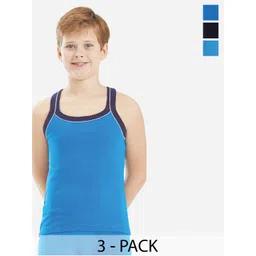 Bodycare Kids Boys Pack Of 2 Soft Breathable Cotton Rib Vests KGRA2014NVRB-80-picture-27