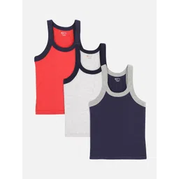 Bodycare Kids Boys Pack Of 3 Assorted Cotton Innerwear Vests-picture-55