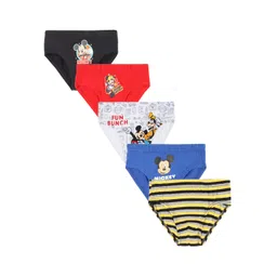 Bodycare Kids Boys Pack of 5 Mickey & Friends Printed Cotton Basic Briefs-picture-30