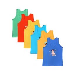 Bodycare Kids Boys Pack Of 6 Assorted Chhota Bheem Innerwear Tank Vests-picture-13