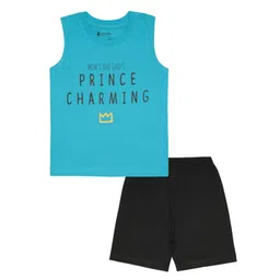 Bodycare Kids Boys Typography Printed Pure Cotton T-shirt With Shorts-picture-29