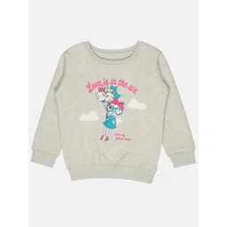 Bodycare Kids Girls Graphic Printed Fleece Sweatshirt-picture-27