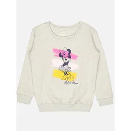 Bodycare Kids Girls Minnie & Friends Printed Round Neck Fleece Pullover-picture-26