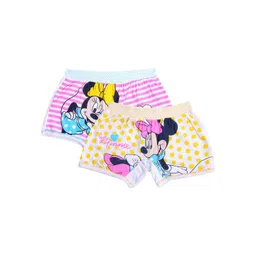 Bodycare Kids Girls Pack Of 2 Assorted Minnie Mouse Printed Cotton Shorts-picture-33